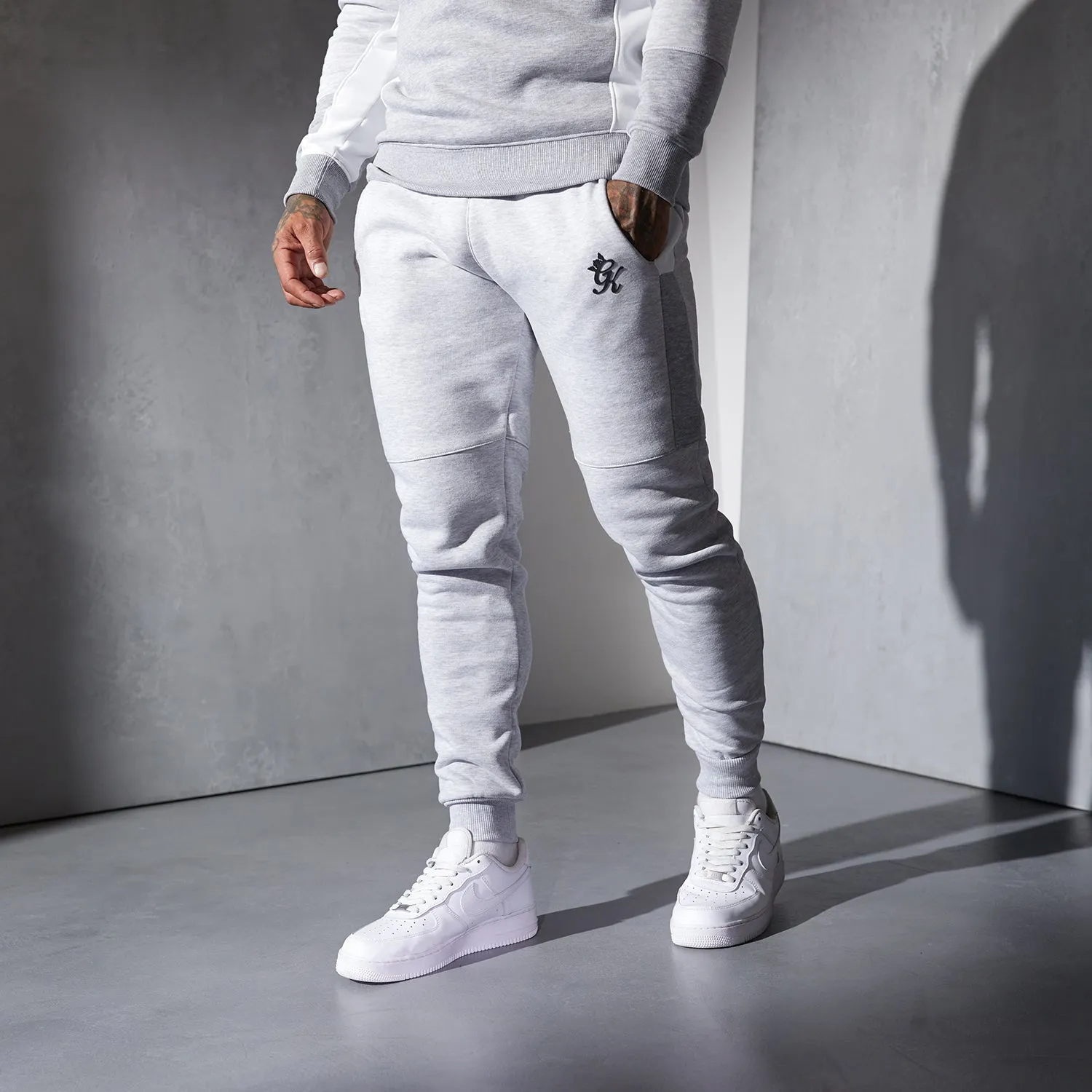 Gym King Minefield Jogger - Snow Marl/White/Light Grey Marl sold by The Gym King product image thumbnail 2