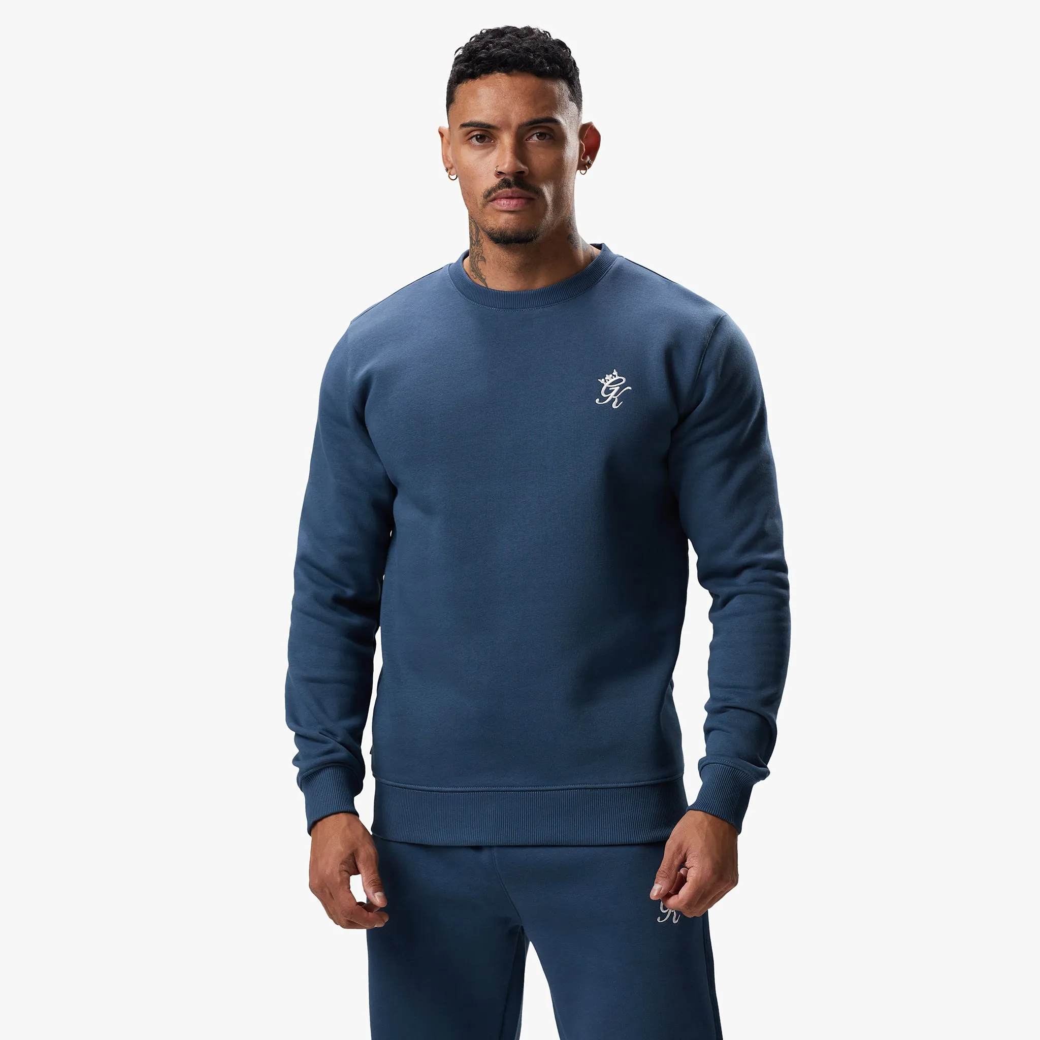 Gym King Fundamental Fleece Crew - Twilight Blue sold by The Gym King product image thumbnail 2