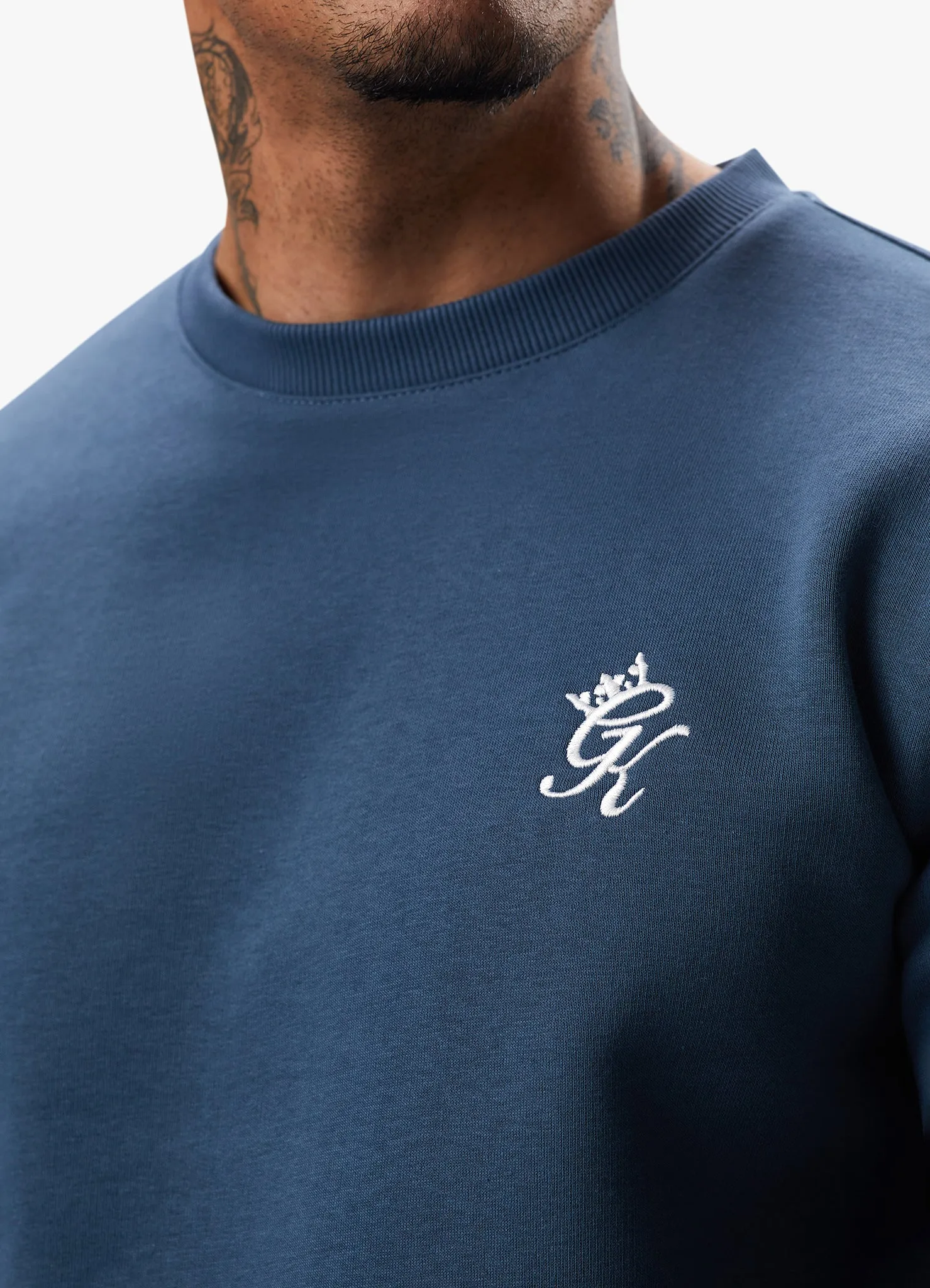 Gym King Fundamental Fleece Crew - Twilight Blue sold by The Gym King product image thumbnail 4