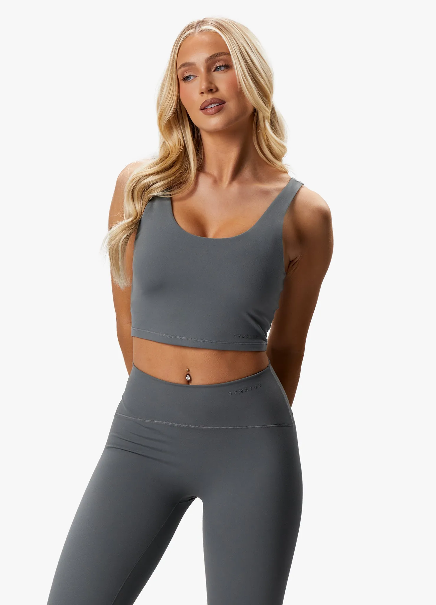 Gym King Peach Luxe Tank - Dark Sage Luxe sold by The Gym King product image thumbnail 5