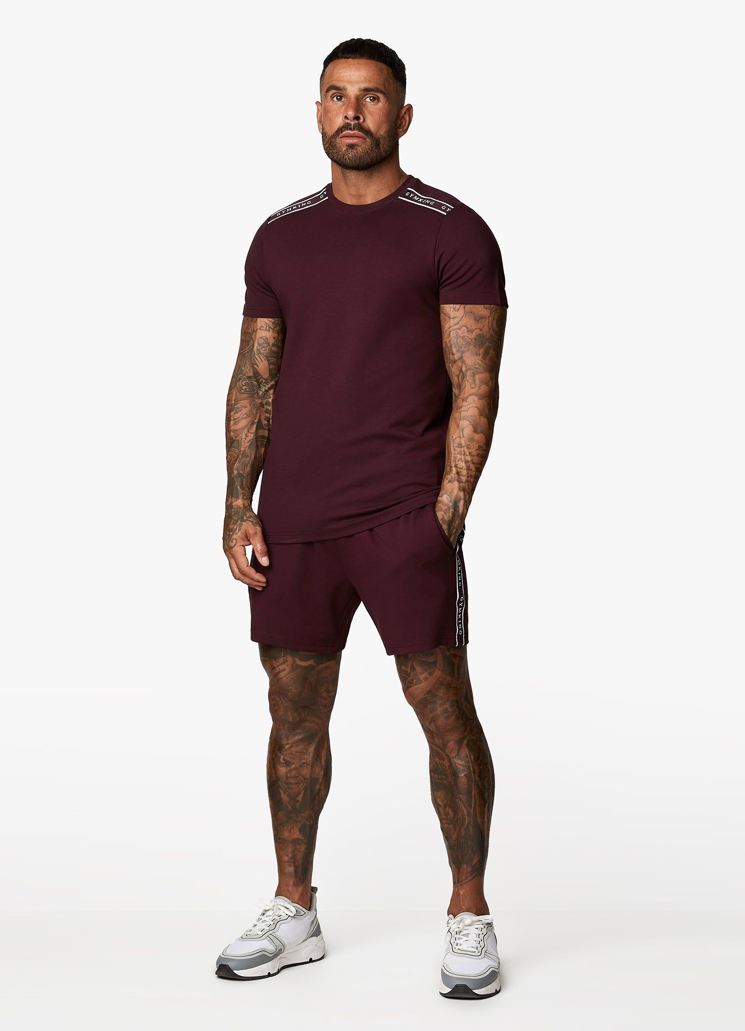 Gym King Signature Taped Tee - Fig sold by The Gym King product image thumbnail 4