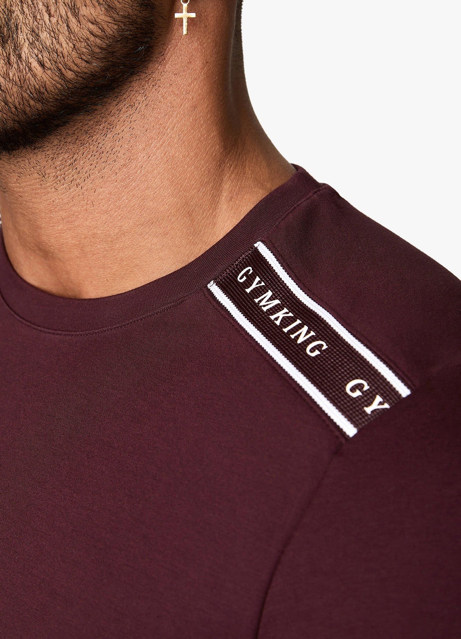 Gym King Signature Taped Tee - Fig sold by The Gym King product image thumbnail 3