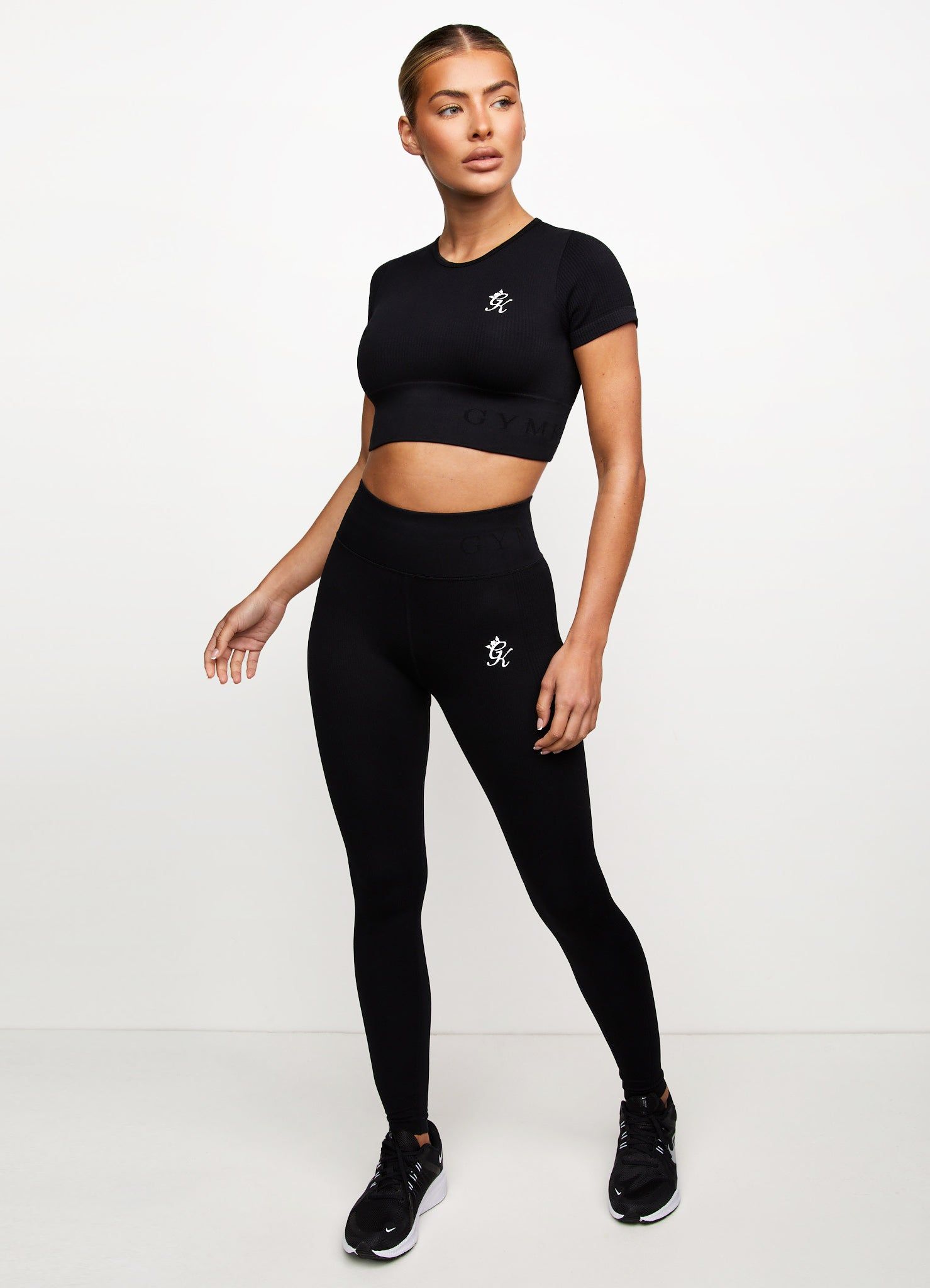 Gym King Formation Seamless Rib Short Sleeve Top - Black sold by The Gym King product image thumbnail 6