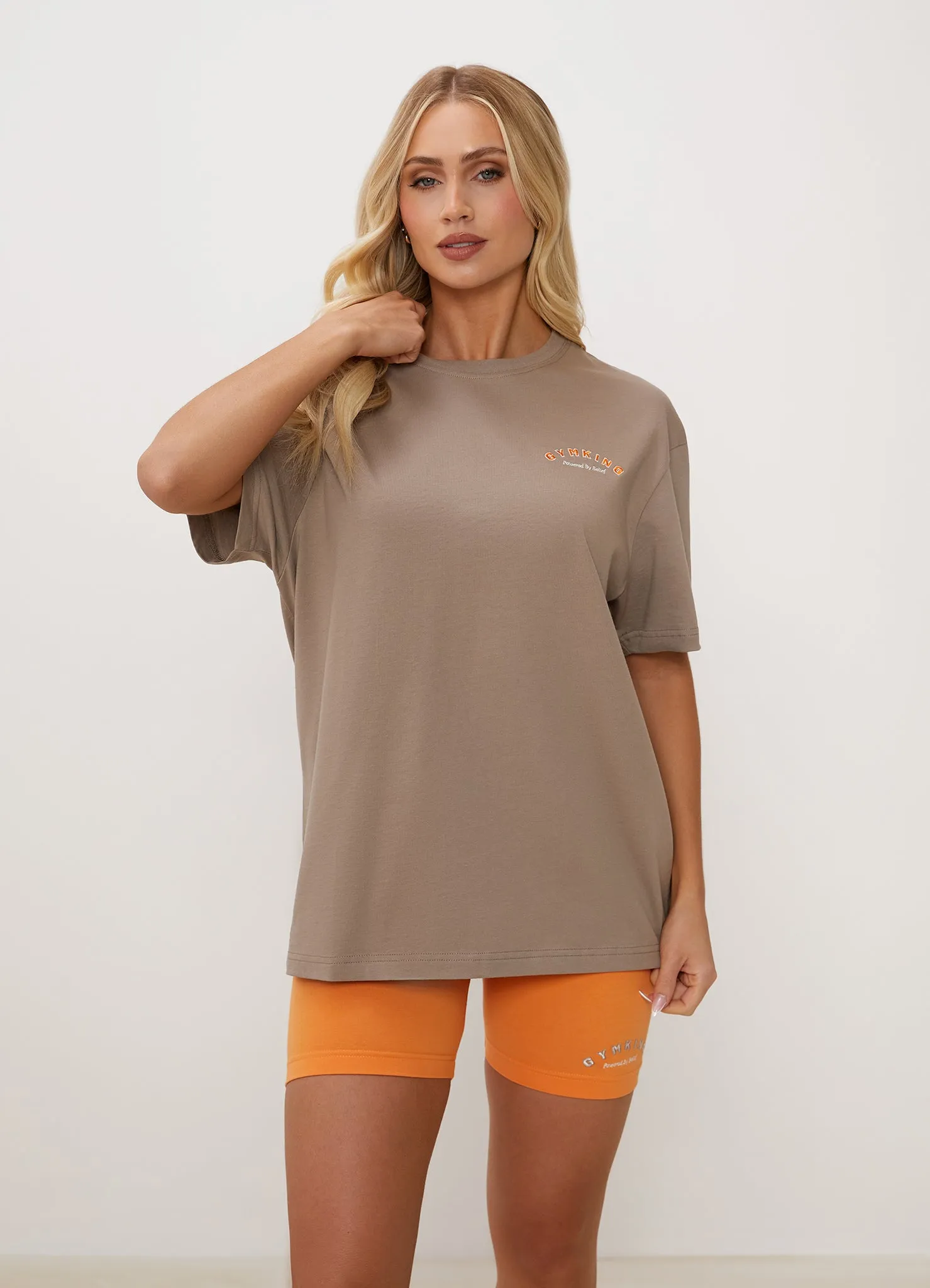 Gym King Spirit of Summer Boyfriend Tee - Mocha sold by The Gym King product image thumbnail 4