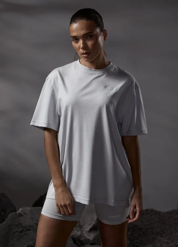 Gym King Stoic Boyfriend Tee - Light Grey sold by The Gym King