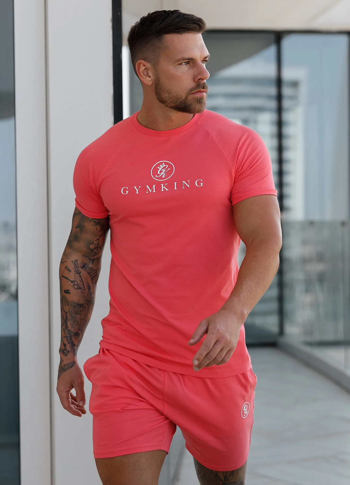 Gym King Pro Jersey Tee - Coral sold by The Gym King