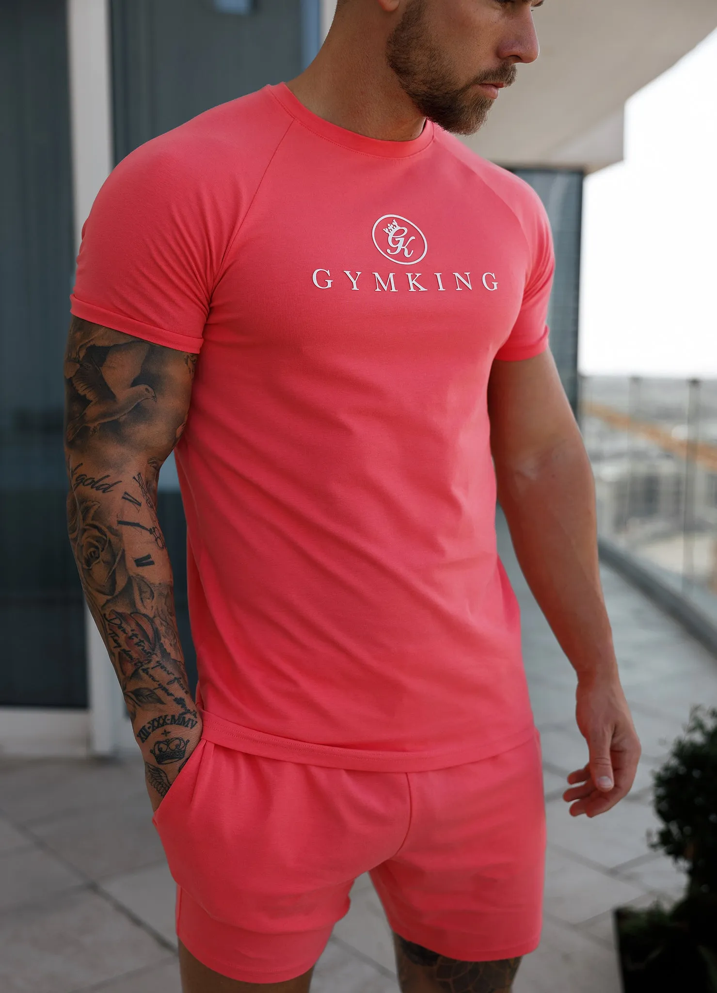 Gym King Pro Jersey Tee - Coral sold by The Gym King product image thumbnail 3