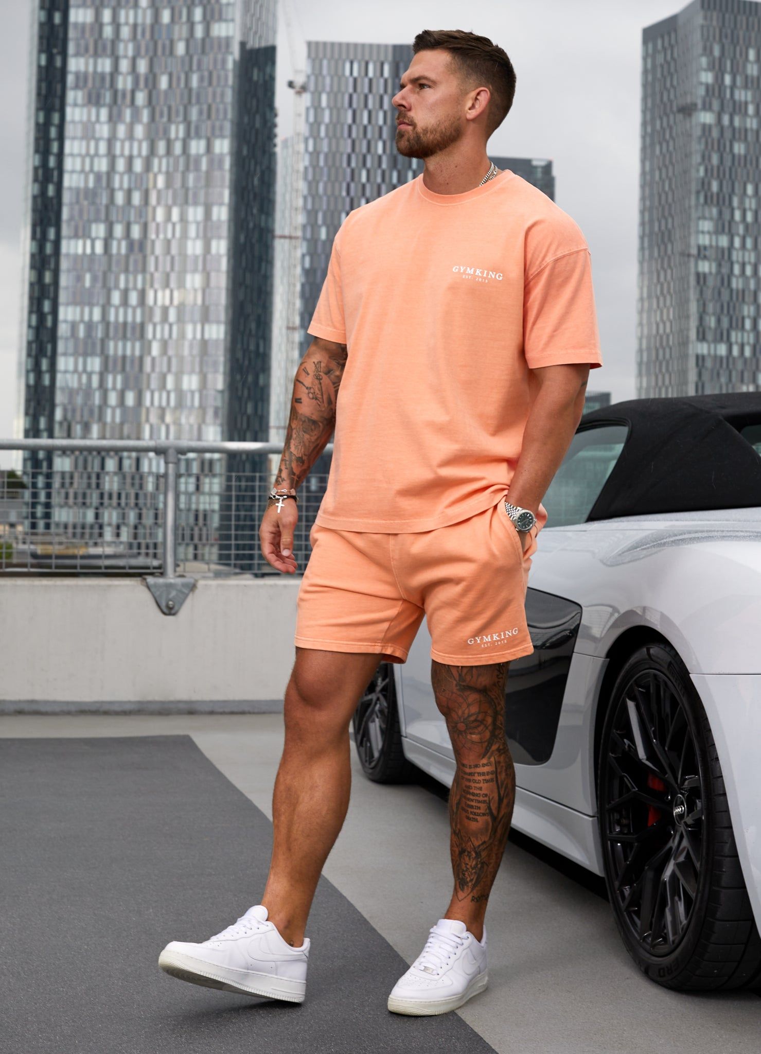 Gym King Est. Legacy Washed Tee - Washed Coral sold by The Gym King product image thumbnail 4