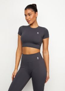 Gym King 365 Cap Sleeve Tee - Graphite sold by The Gym King