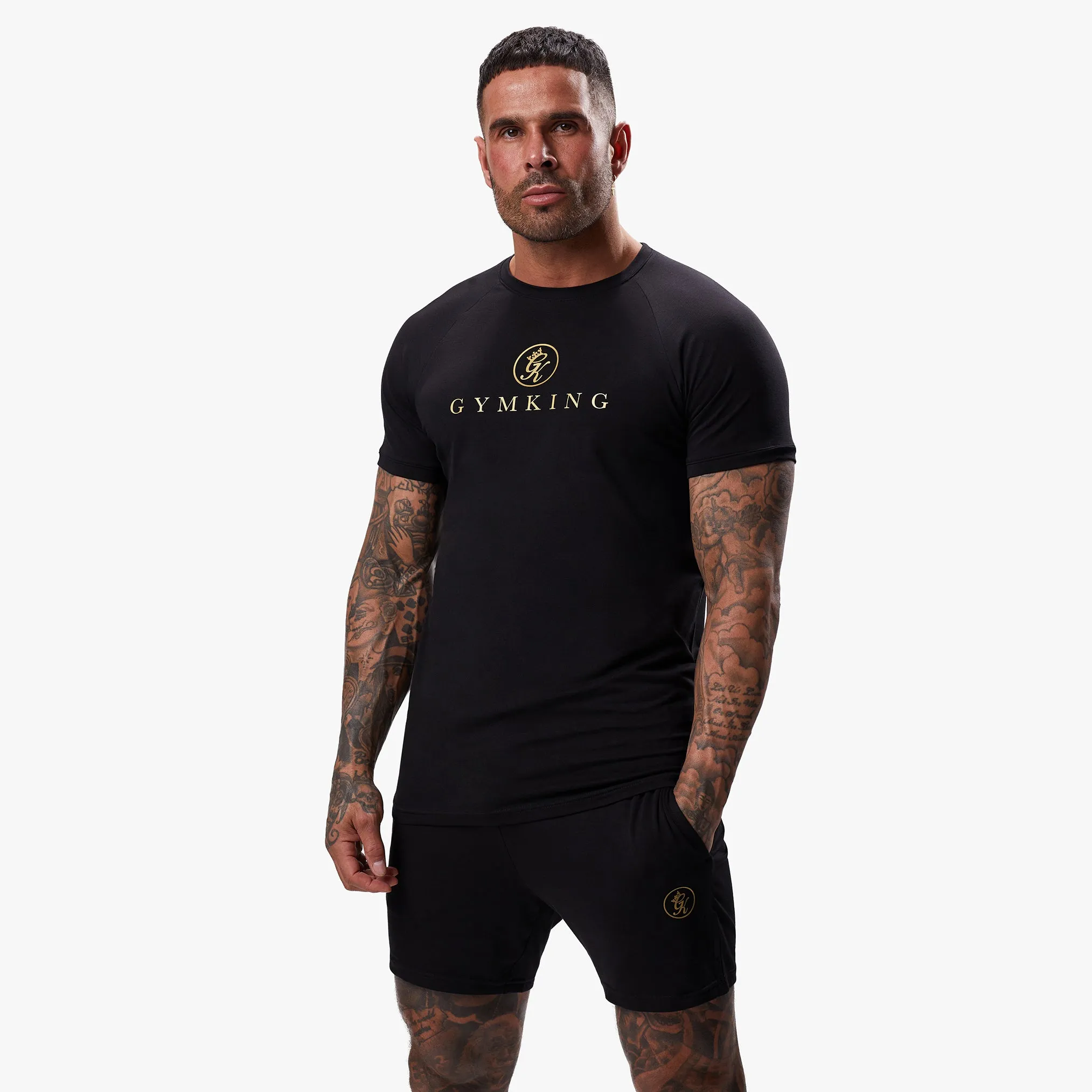 Gym King Pro Tee - Black/Gold sold by The Gym King product image thumbnail 2