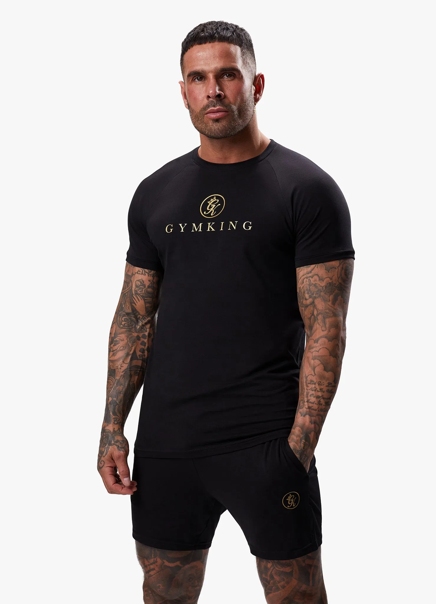 Gym King Pro Tee - Black/Gold sold by The Gym King product image thumbnail 4
