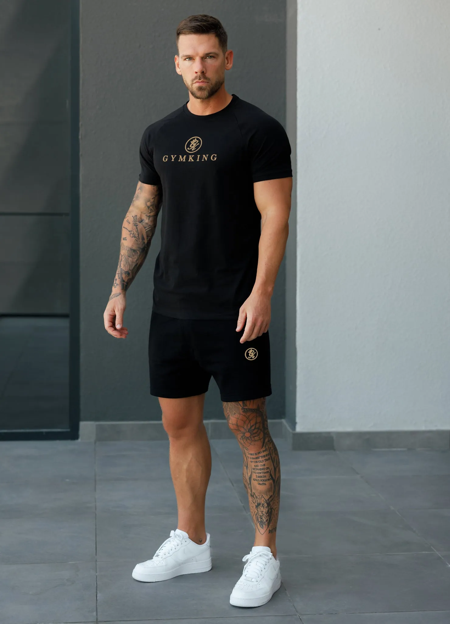 Gym King Pro Tee - Black/Gold sold by The Gym King product image thumbnail 3