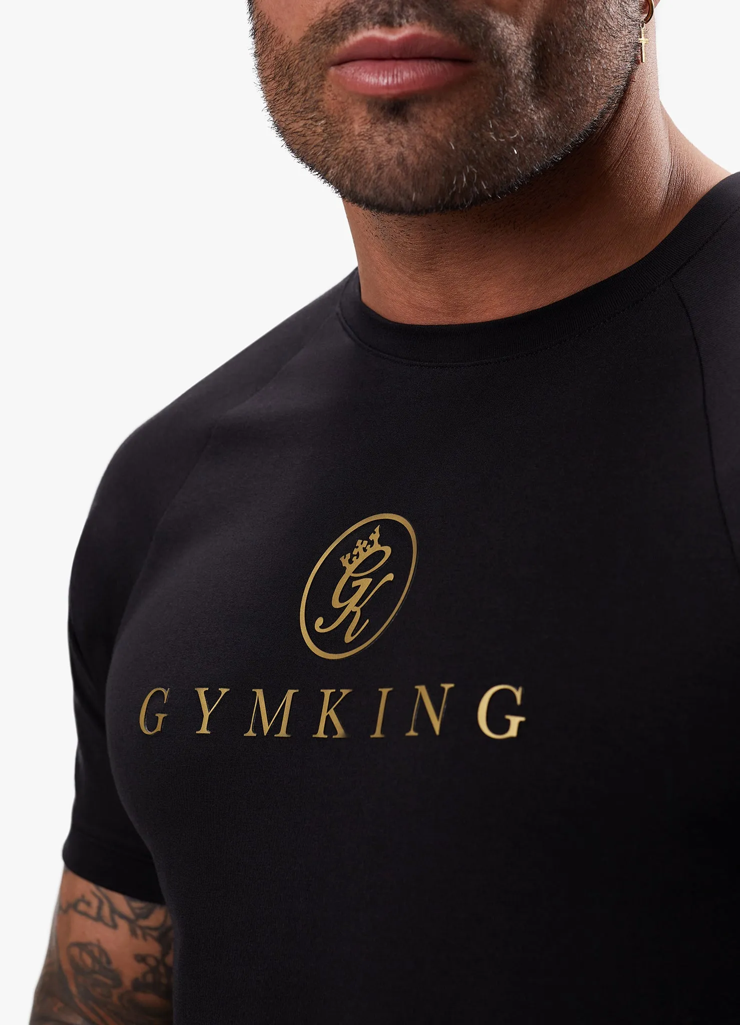 Gym King Pro Tee - Black/Gold sold by The Gym King product image thumbnail 5