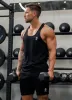 Gym King Fundamental Stringer Jersey Vest - Black sold by The Gym King