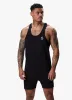 Gym King Fundamental Stringer Jersey Vest - Black sold by The Gym King