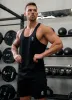 Gym King Fundamental Stringer Jersey Vest - Black sold by The Gym King