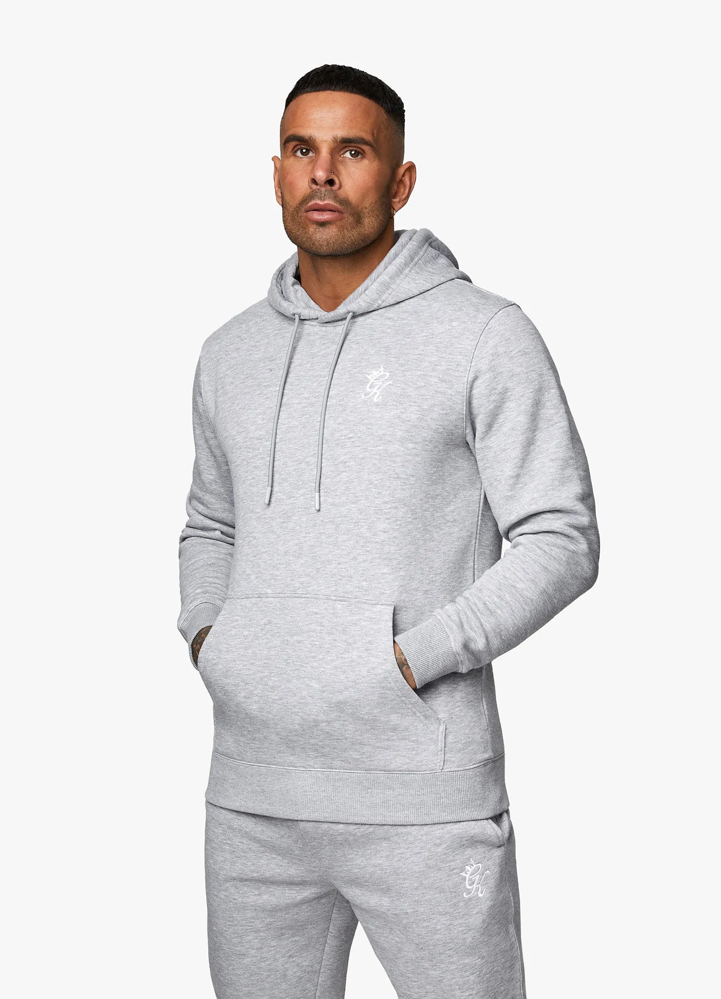 Gym King Fundamental Fleece Hood Tracksuit - Grey Marl sold by The Gym King product image thumbnail 4