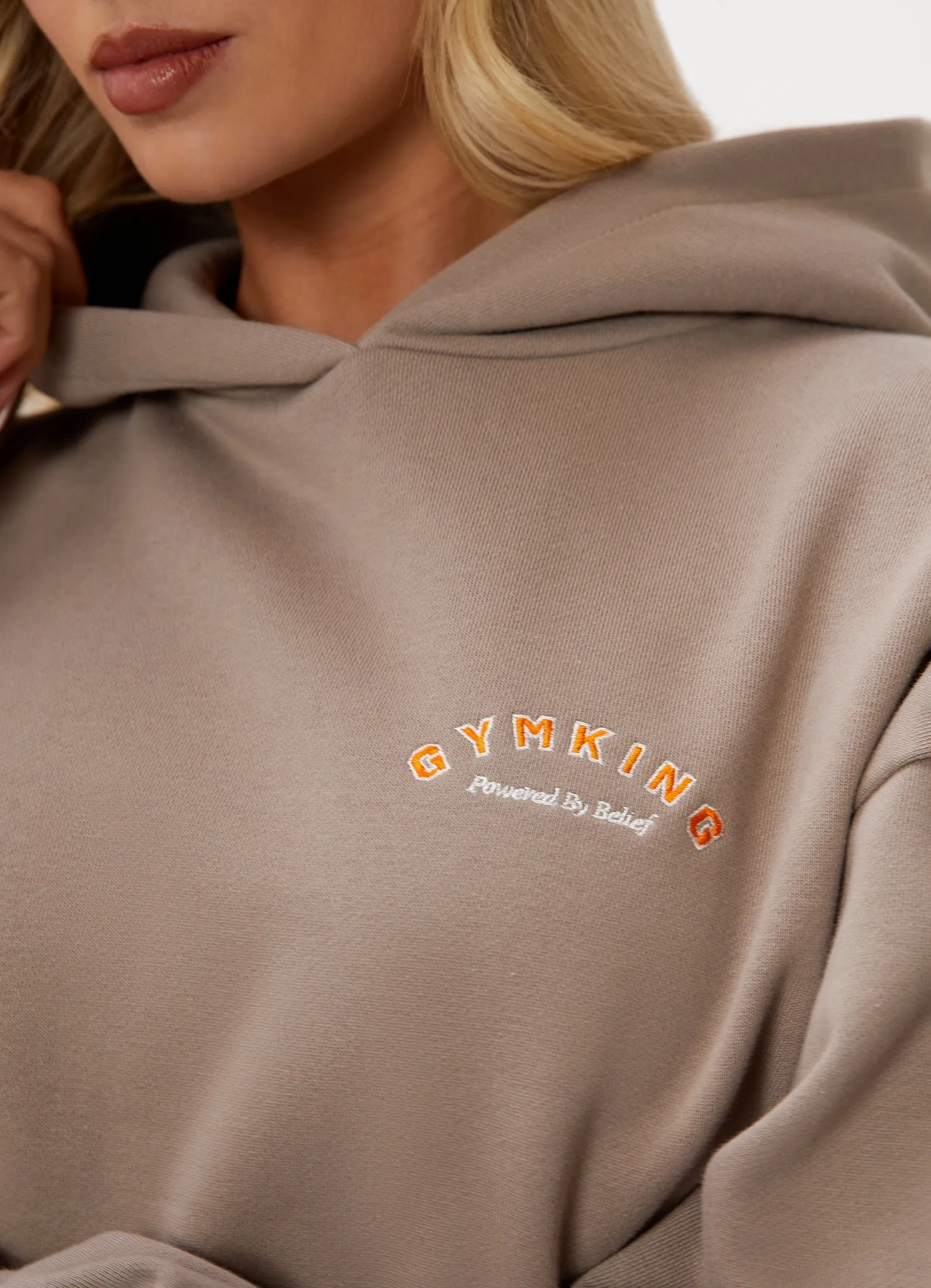 Gym King Spirit of Summer Relaxed Fit Hood - Mocha sold by The Gym King product image thumbnail 3