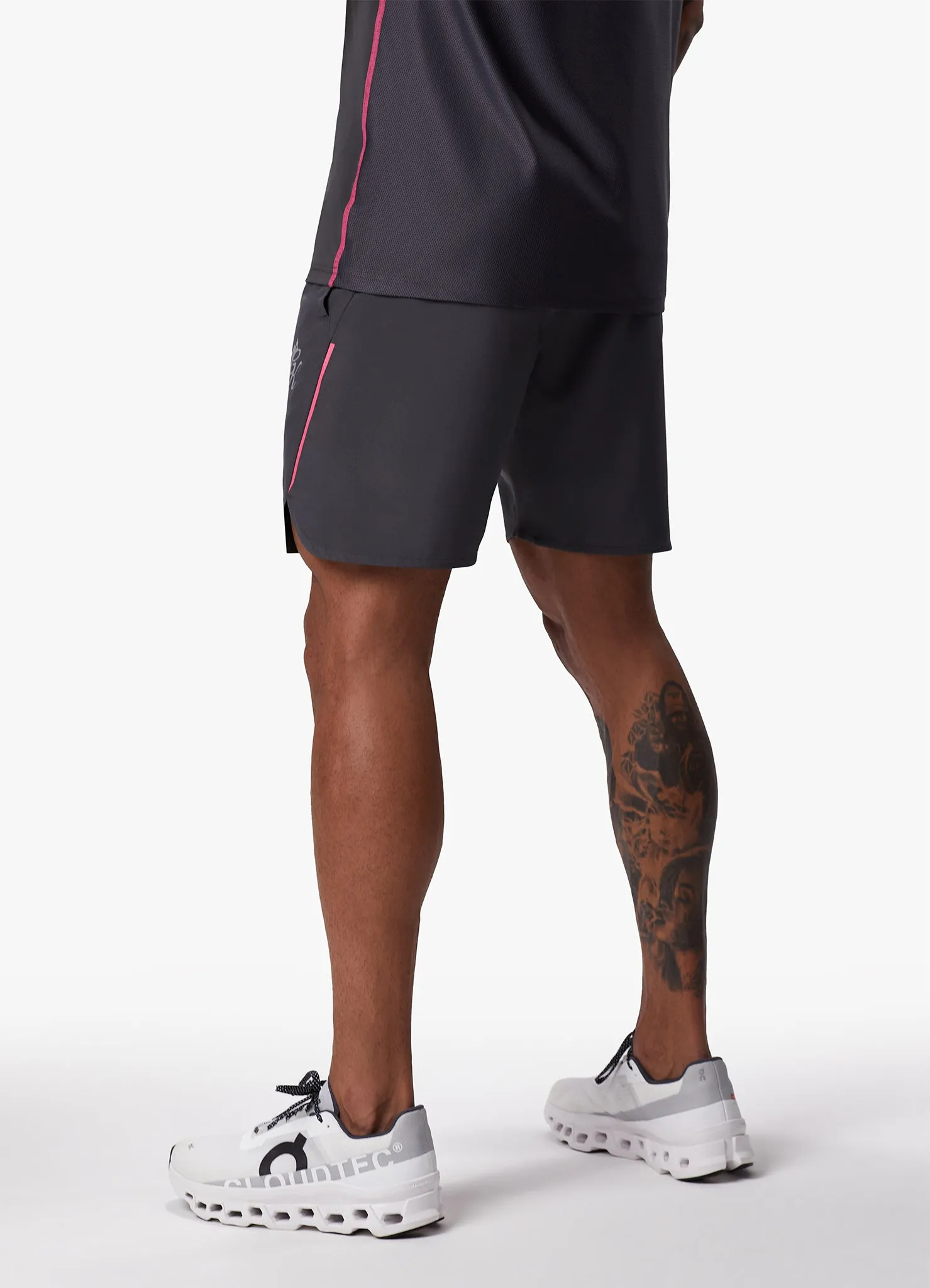 Gym King Flex 6" Short - Graphite/Fuchsia sold by The Gym King product image thumbnail 4