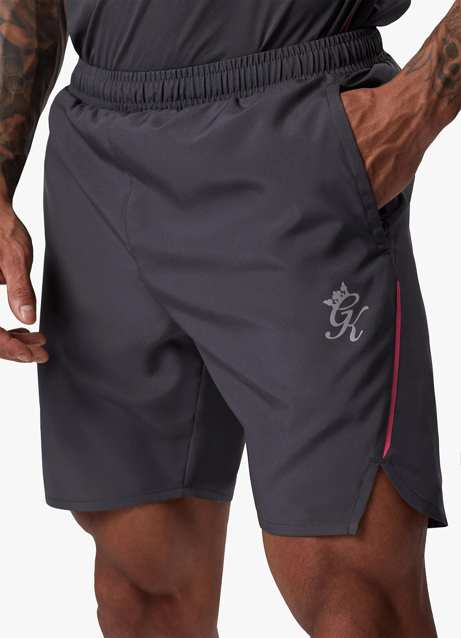 Gym King Flex 6" Short - Graphite/Fuchsia sold by The Gym King product image thumbnail 3