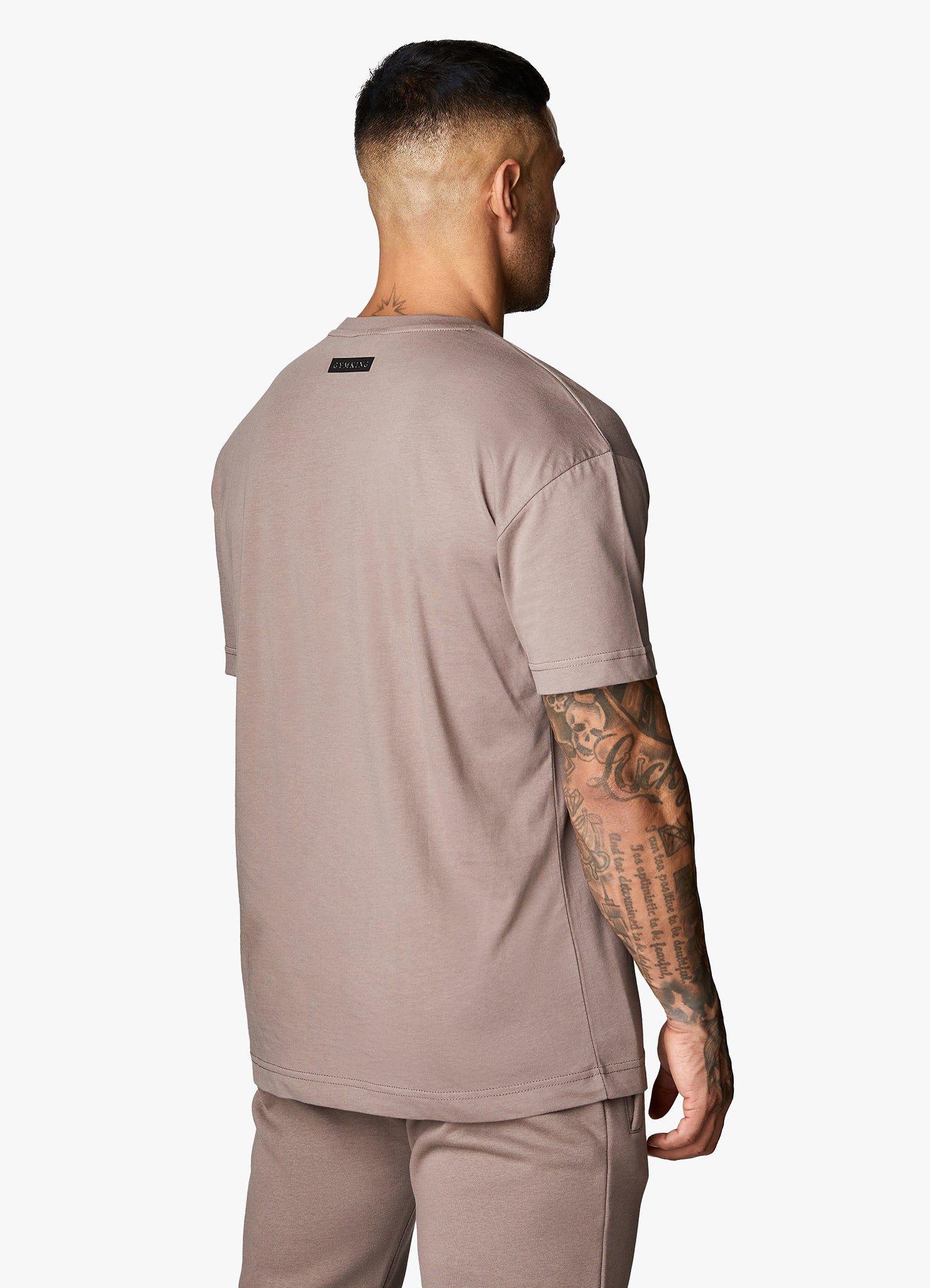 Gym King Covert Linear Logo Tee - Iron sold by The Gym King product image thumbnail 3
