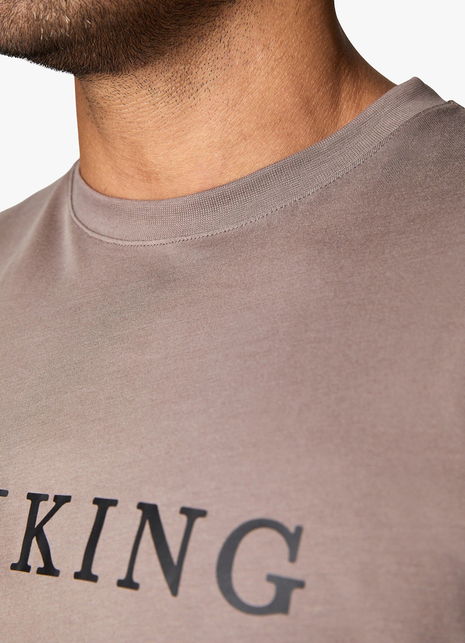 Gym King Covert Linear Logo Tee - Iron sold by The Gym King product image thumbnail 4