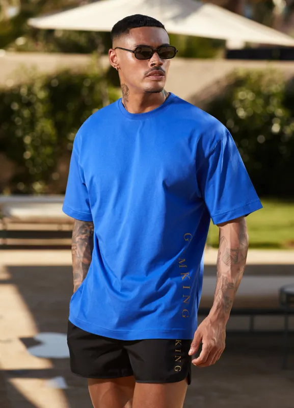 Gym King Blaze Jersey Tee - Sonic Blue made by The Gym King