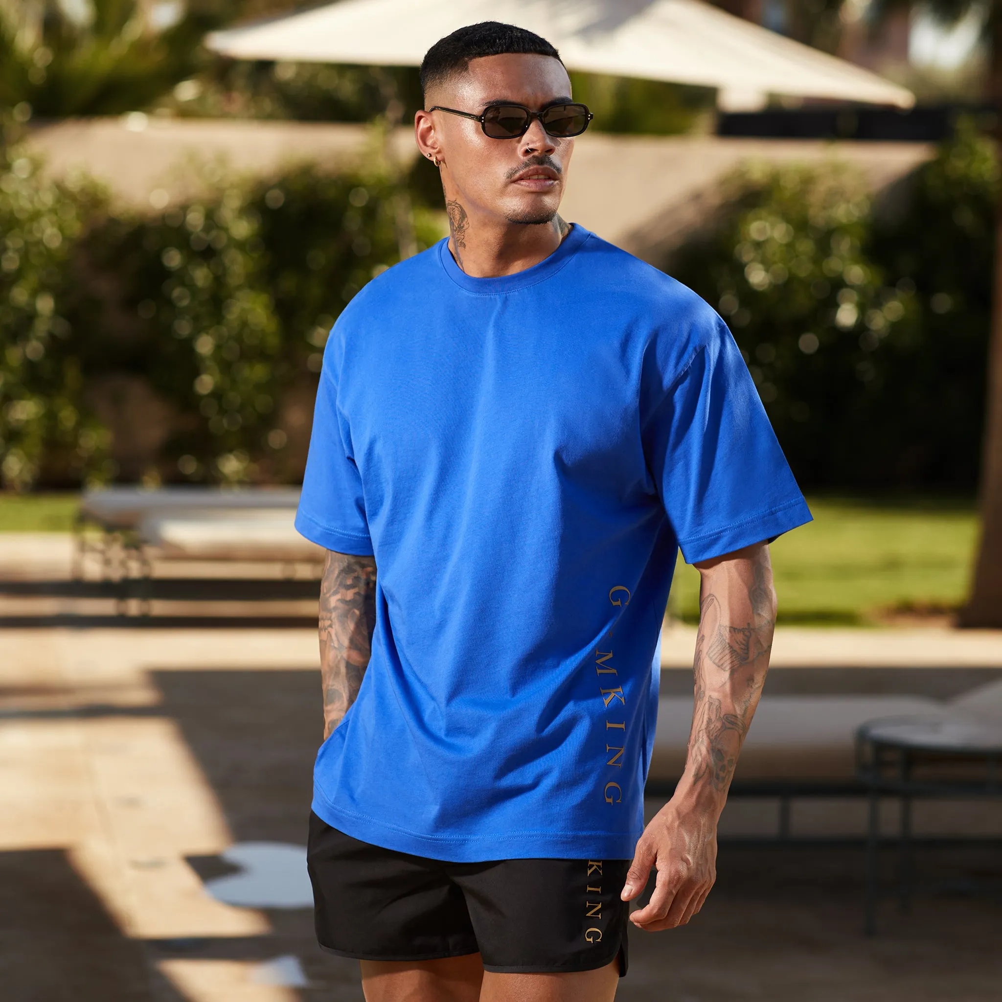 Gym King Blaze Jersey Tee - Sonic Blue sold by The Gym King product image thumbnail 2