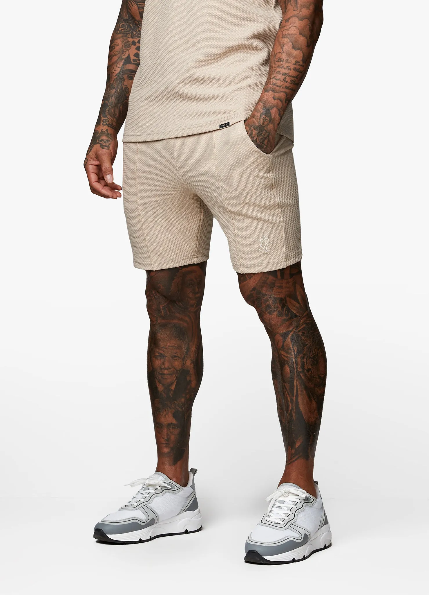 Gym King Signature Texture Short - Stone sold by The Gym King product image thumbnail 2