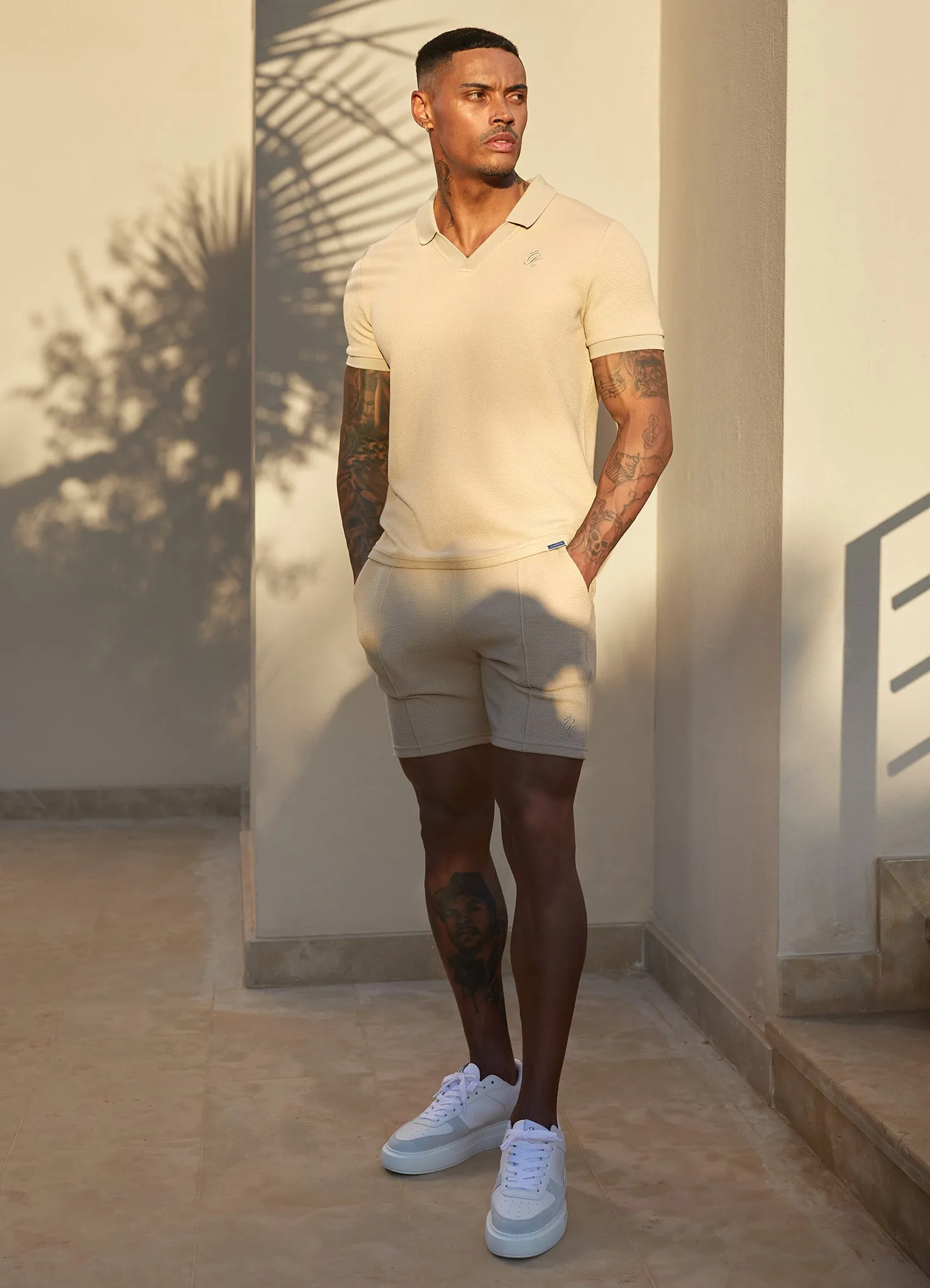 Gym King Signature Texture Short - Stone sold by The Gym King product image thumbnail 3