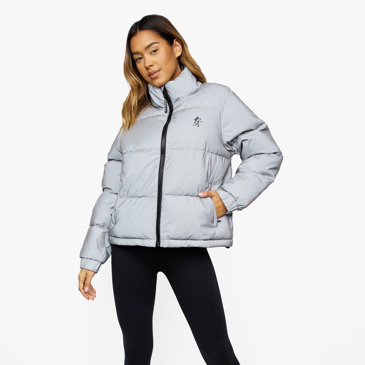 Gym King Puffa Jacket - Reflective sold by The Gym King product image thumbnail 2