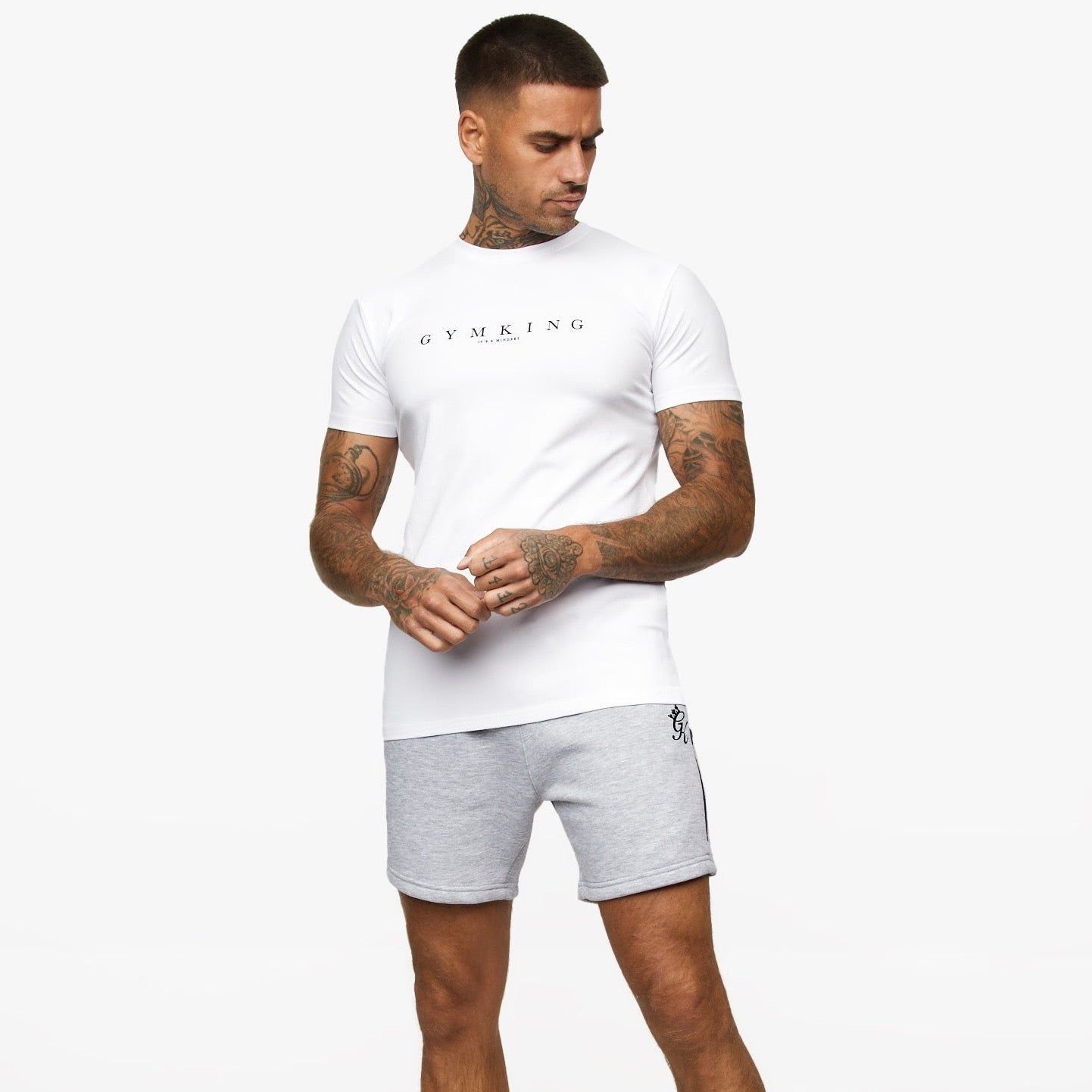 Gym King Mindset Tee - White sold by The Gym King product image thumbnail 2