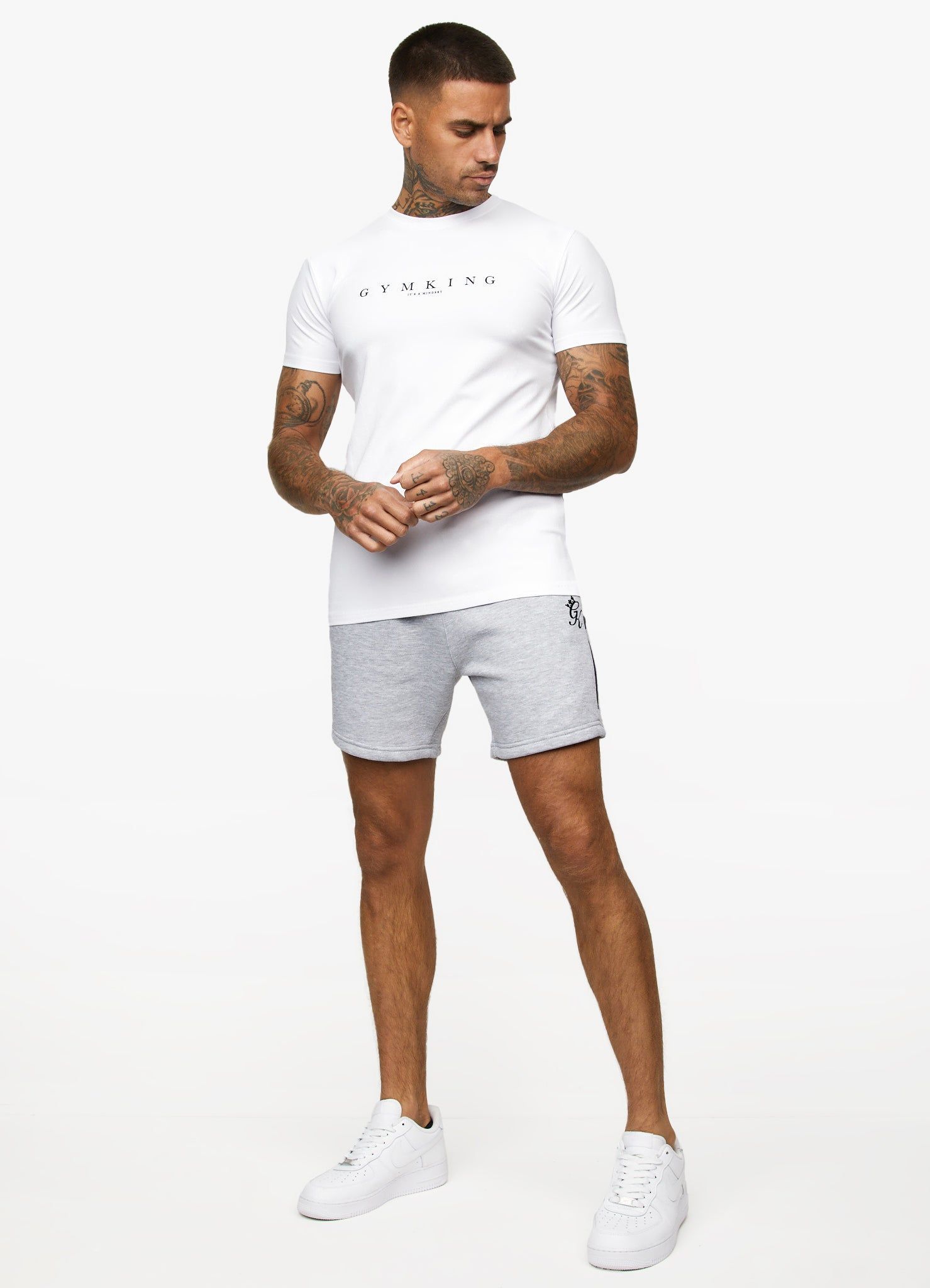 Gym King Mindset Tee - White sold by The Gym King product image thumbnail 6