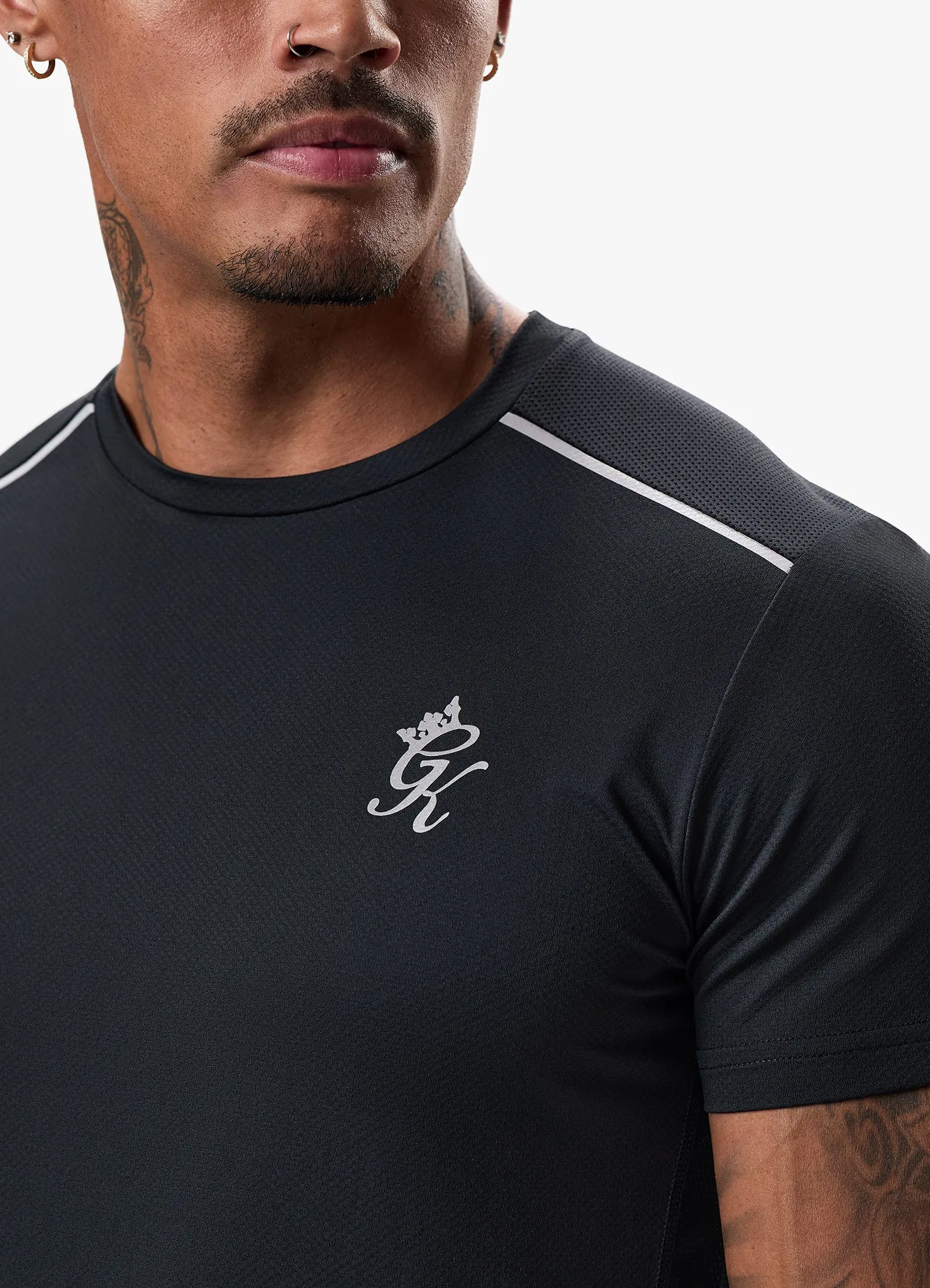 Gym King Flex Tee - Black/Silver sold by The Gym King product image thumbnail 4