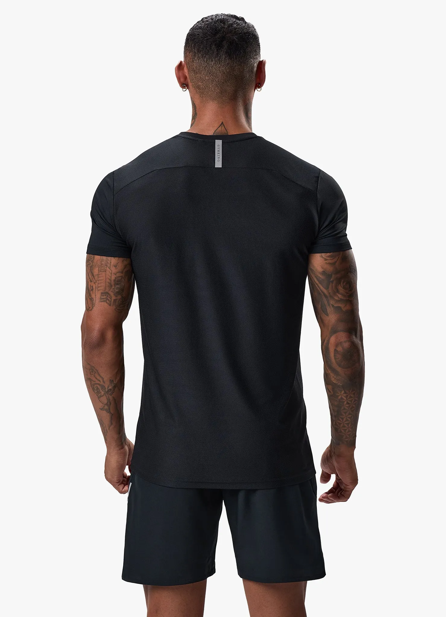 Gym King Flex Tee - Black/Silver sold by The Gym King product image thumbnail 3