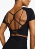 Gym King Dominate Cap Sleeve Crop Tee - Black sold by The Gym King