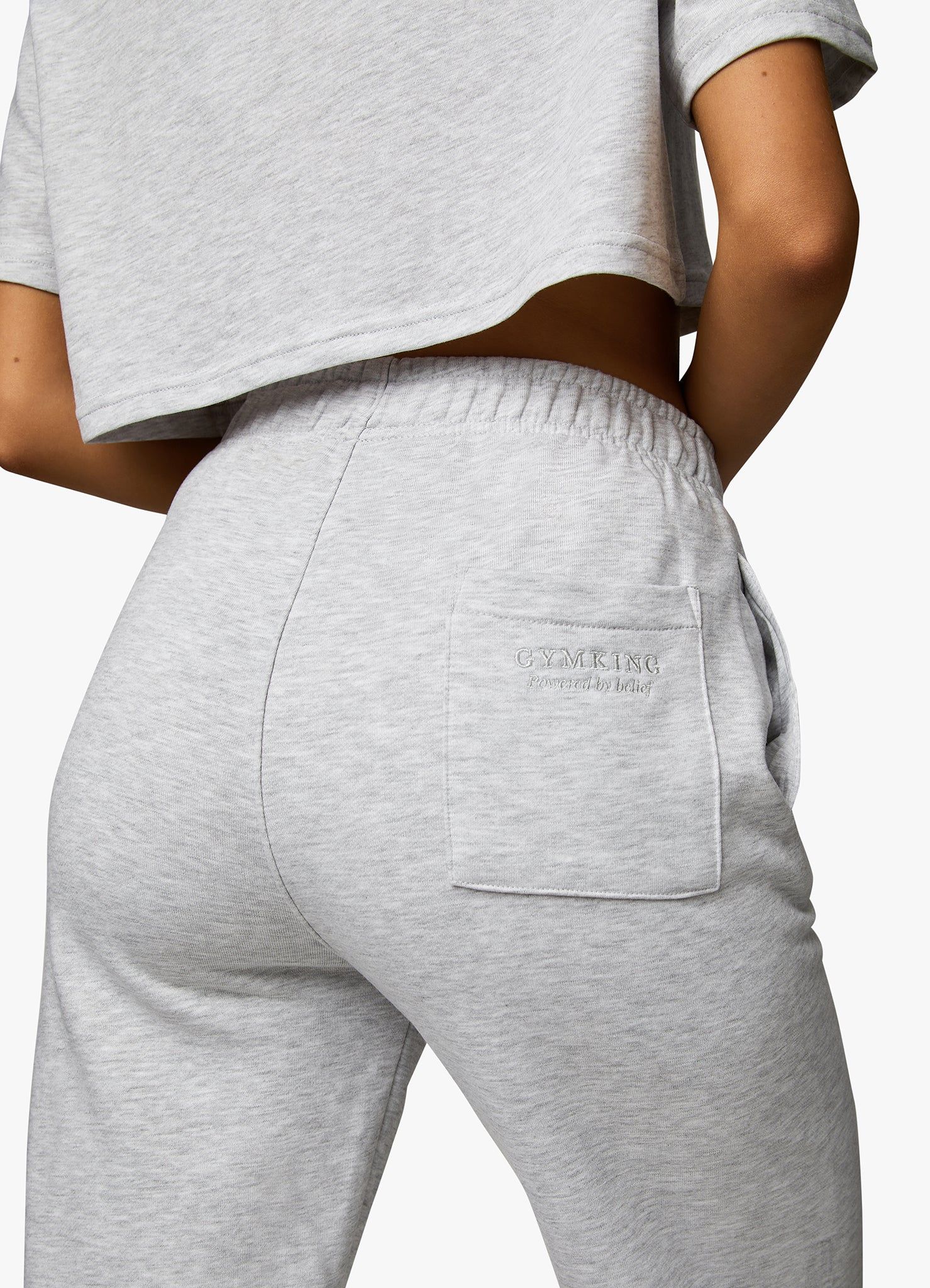 Gym King Varsity Jogger - Snow Marl sold by The Gym King product image thumbnail 13