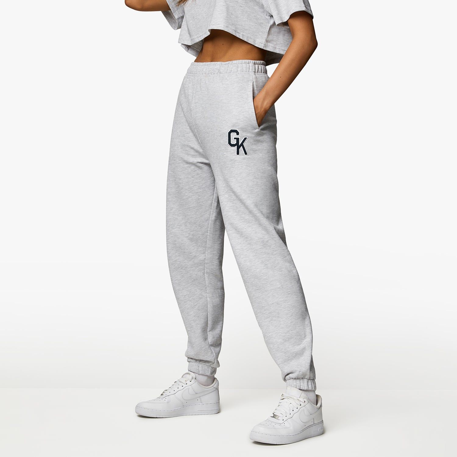 Gym King Varsity Jogger - Snow Marl sold by The Gym King product image thumbnail 2