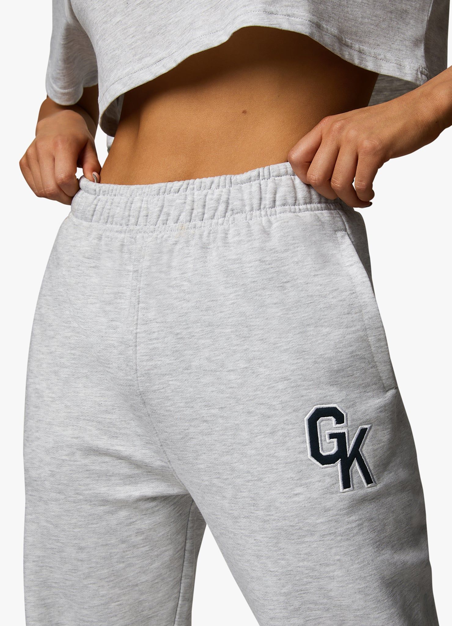 Gym King Varsity Jogger - Snow Marl sold by The Gym King product image thumbnail 12