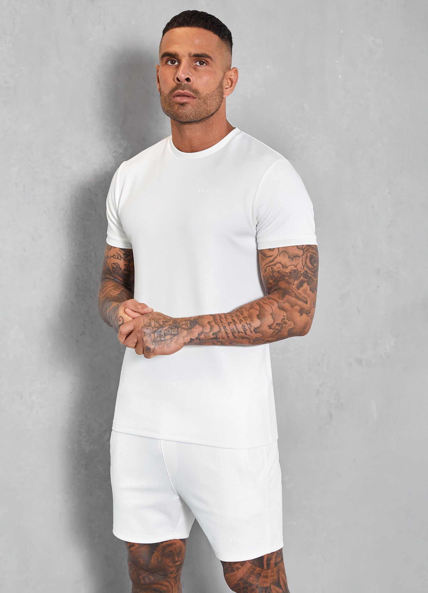 Gym King Signature Knit Tee - Cream sold by The Gym King