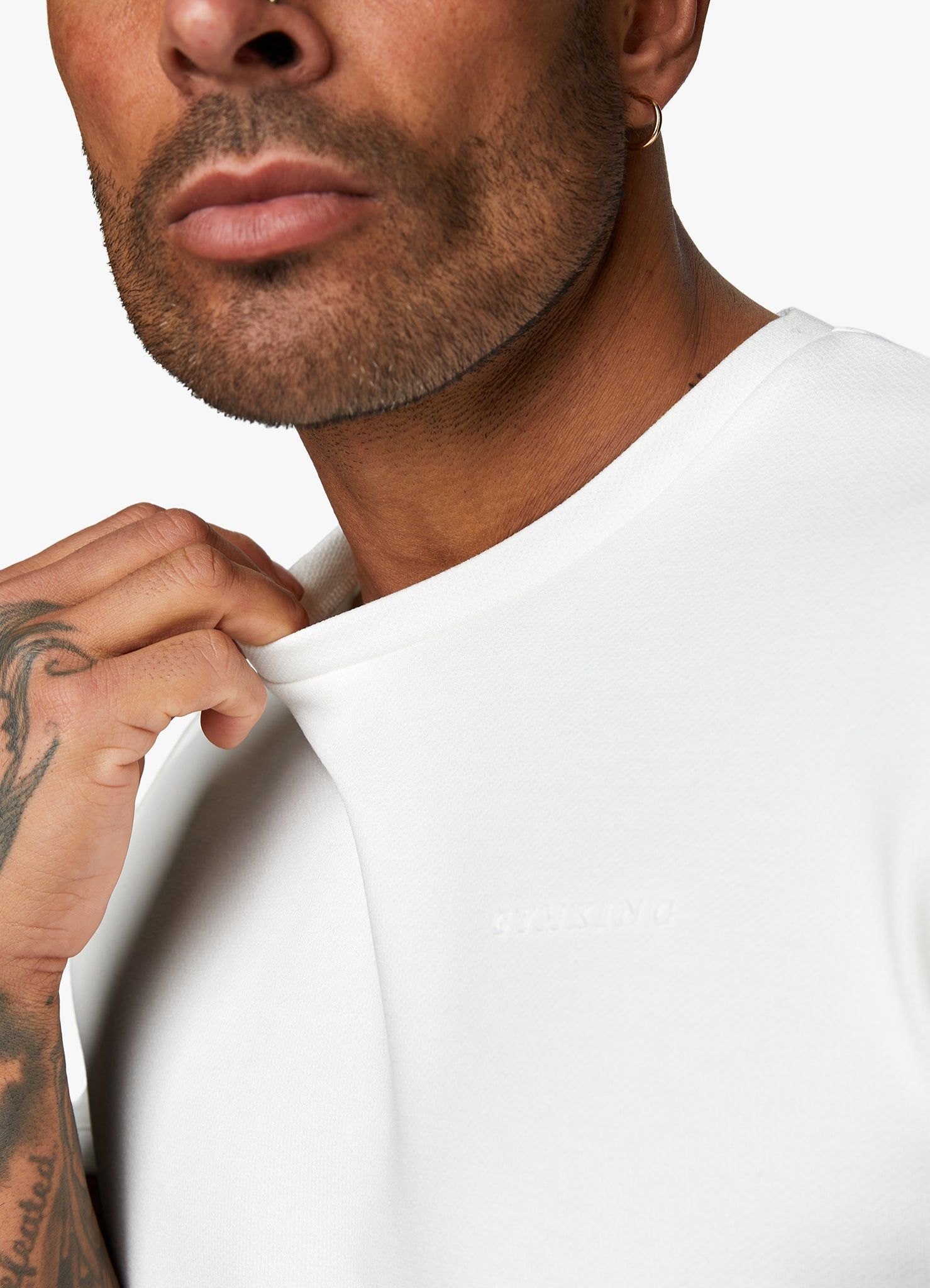 Gym King Signature Knit Tee - Cream sold by The Gym King product image thumbnail 7