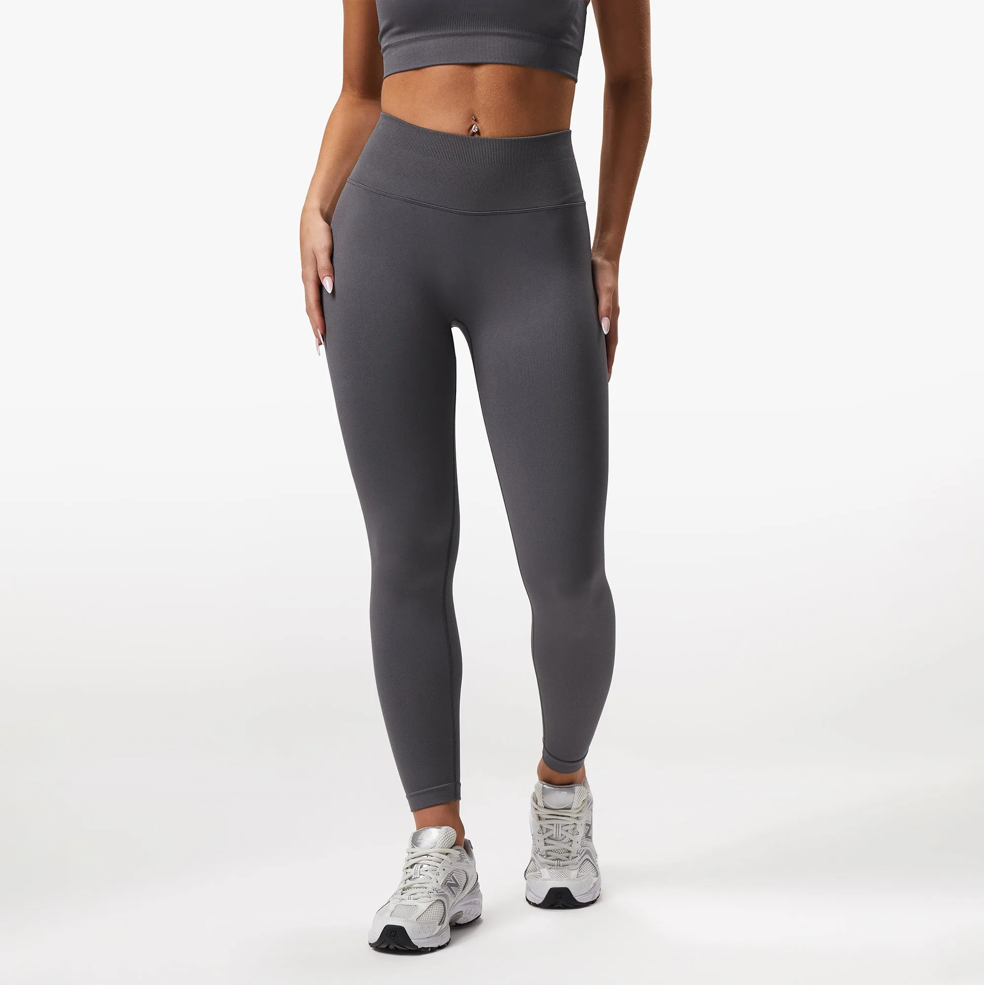 Gym King Sculpt Seamless Legging - Space Grey sold by The Gym King product image thumbnail 2