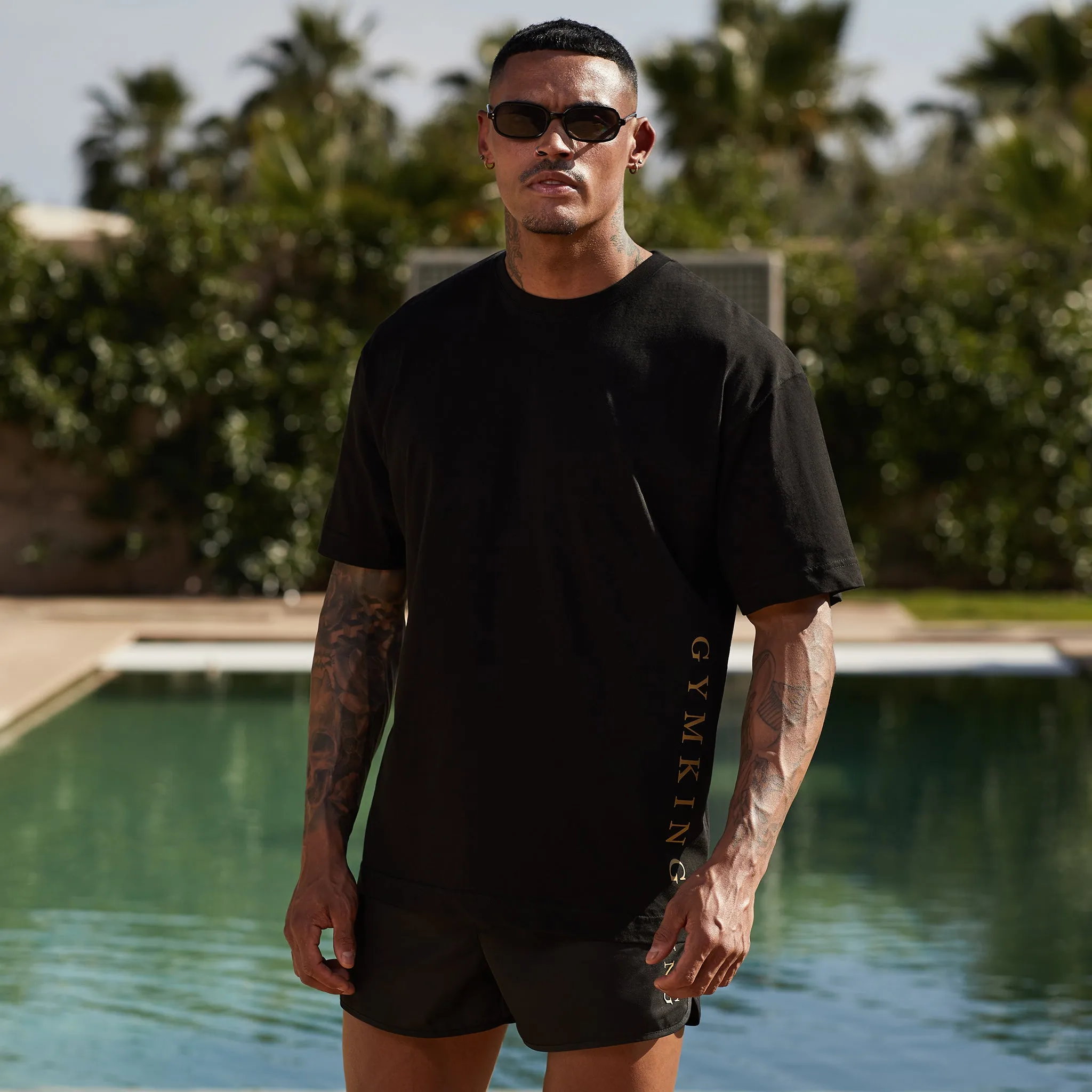 Gym King Blaze Jersey Tee - Black/Gold sold by The Gym King product image thumbnail 2