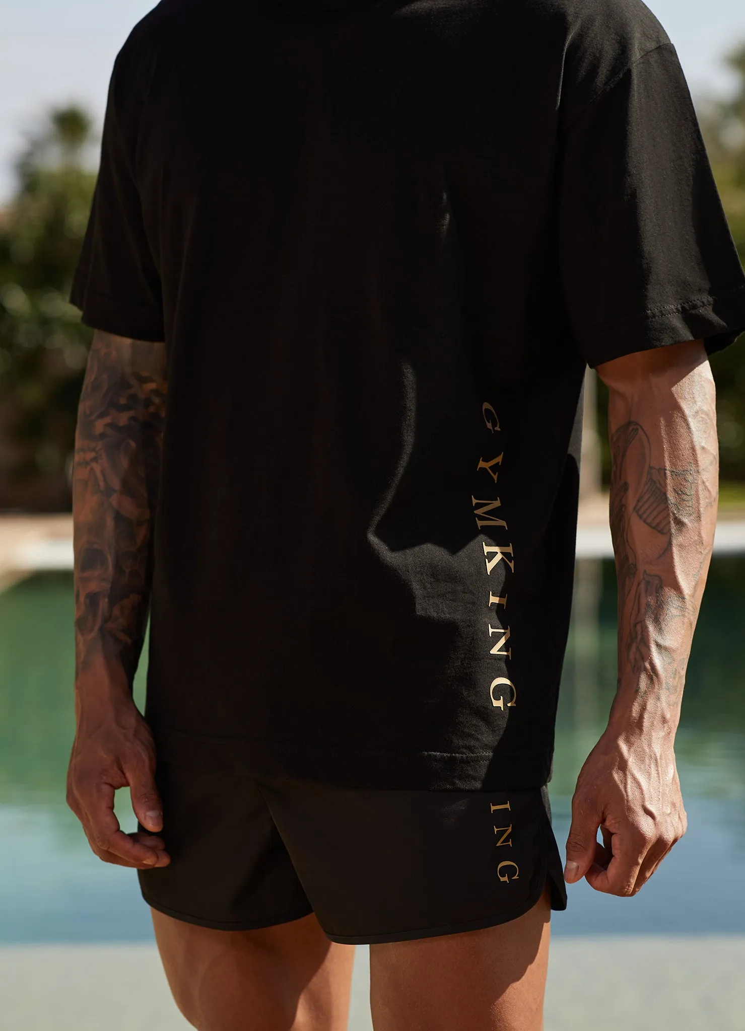 Gym King Blaze Jersey Tee - Black/Gold sold by The Gym King product image thumbnail 3