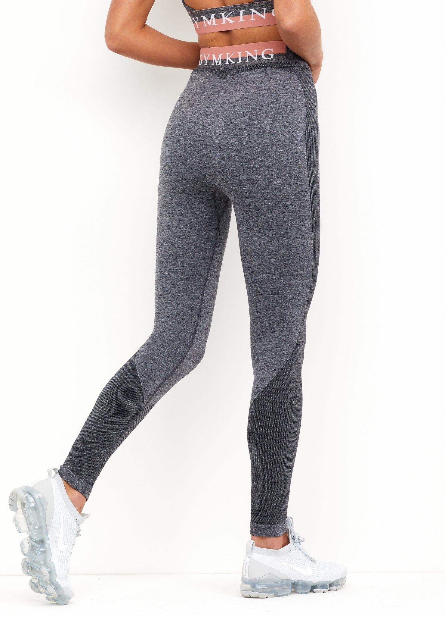 Gym King Seamless Results Legging - Mid Grey/Brick sold by The Gym King product image thumbnail 9