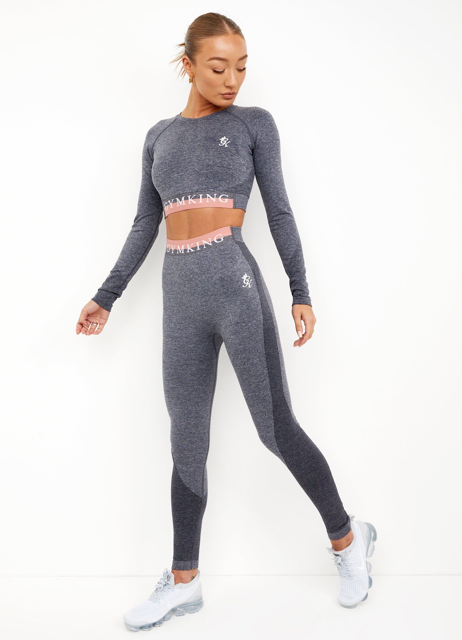 Gym King Seamless Results Legging - Mid Grey/Brick sold by The Gym King product image thumbnail 8