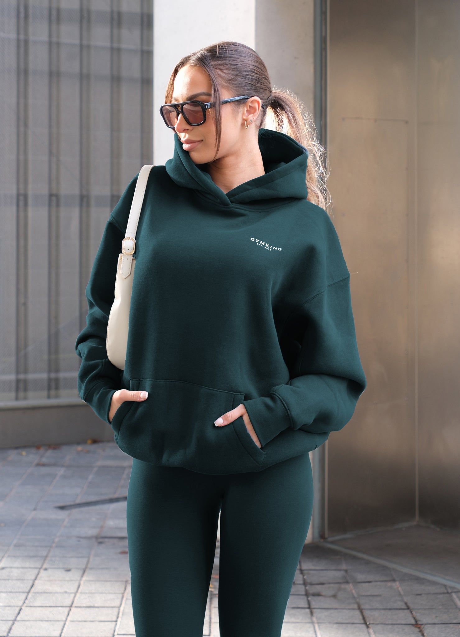 Gym King Established Relaxed Hood - Deep Forest Green sold by The Gym King product image thumbnail 5