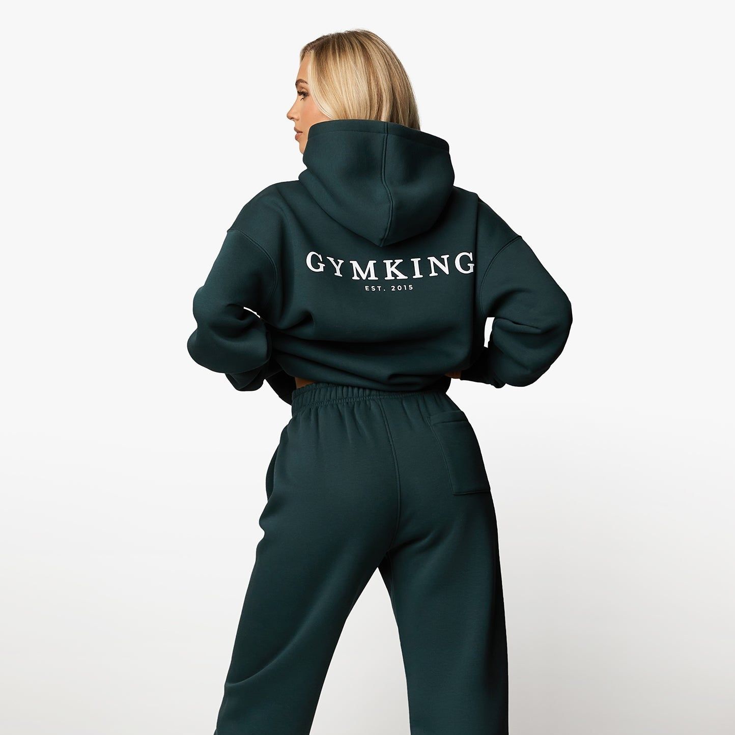 Gym King Established Relaxed Hood - Deep Forest Green sold by The Gym King product image thumbnail 2