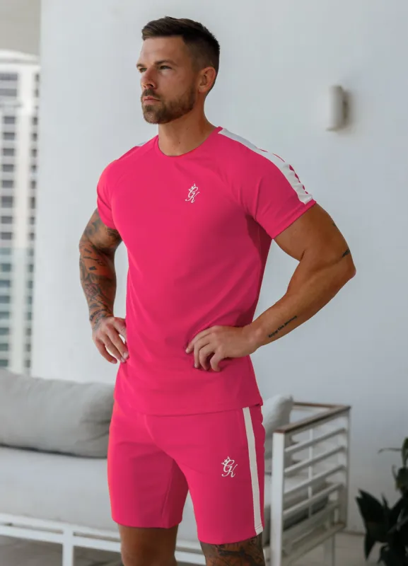 Gym King Core Plus Poly Tee - Fuchsia sold by The Gym King