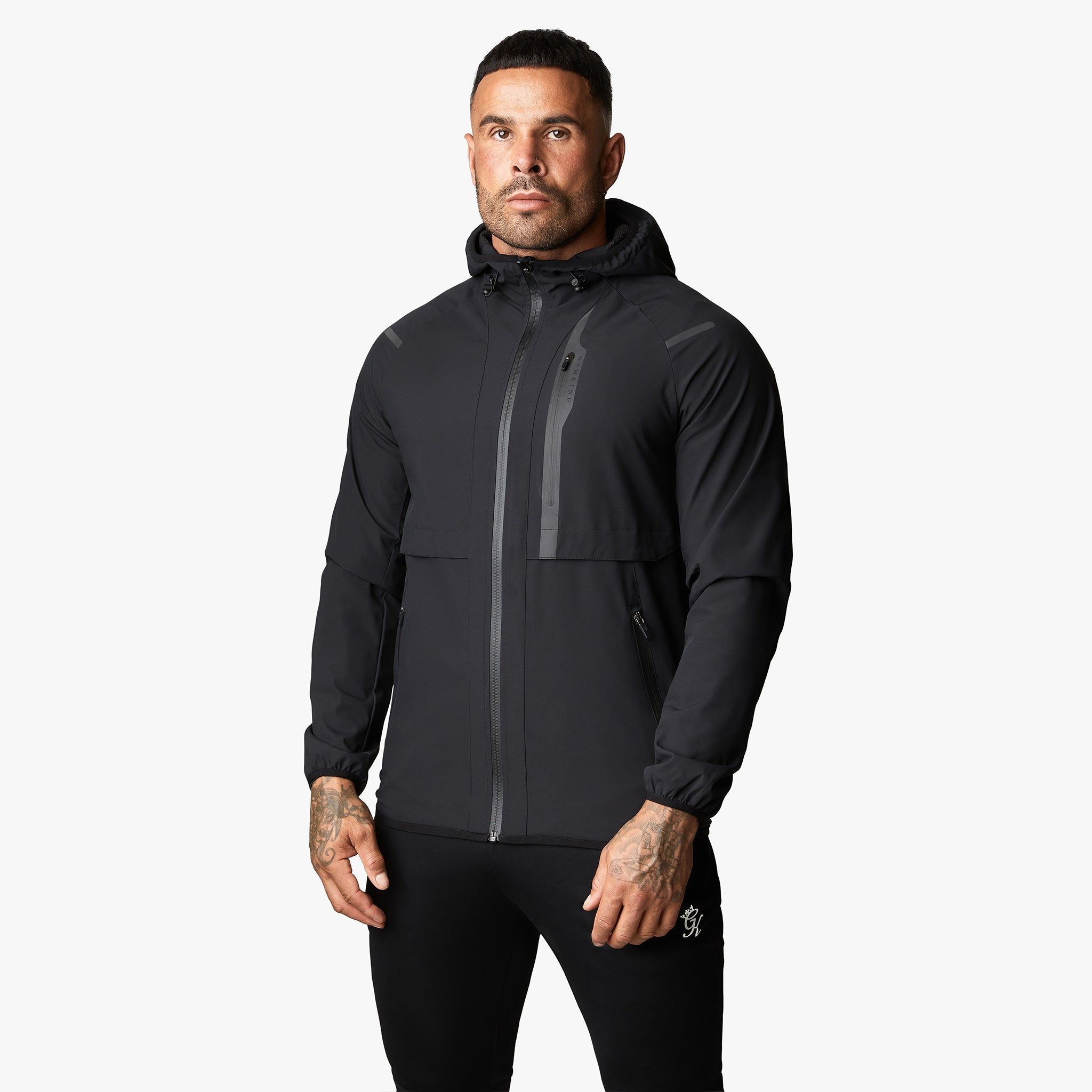 Gym King Lightweight Tech Jacket - Black sold by The Gym King product image thumbnail 2